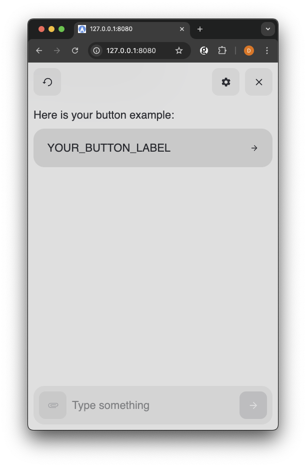 Text Button with Left Arrow Icon